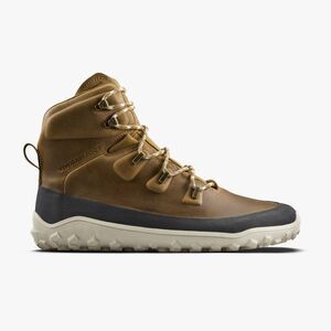 Vivobarefoot Mens Boots Tracker Leather AT Casual Lace Up Tan M11 MSRP$240